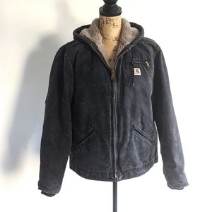 Women's Black Sherpa-lined Carhartt